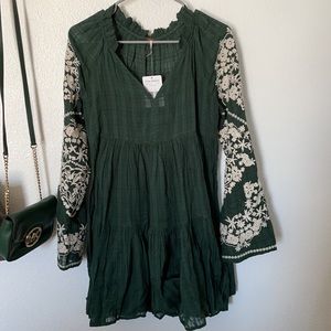 NWT Free People Emerald City Mini Dress